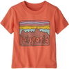 Patagonia Youth Baby Fitz Roy Skies T-Shirt in Coho Coral