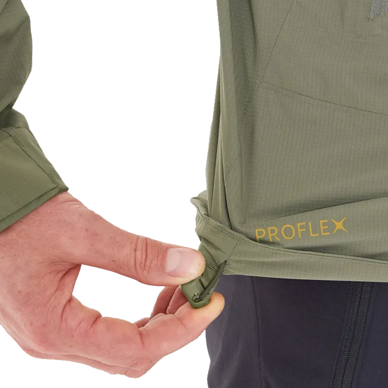 Men's Downpour Light Waterproof Jacket, Rab Men's Downpour Light Waterproof Jacket waist cinch