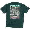 Parks Project Men's National Parks Lineup Pocket Tee in Dark Green