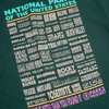 Parks Project Men's National Parks Lineup Pocket Tee back graphic