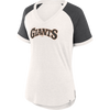 Fanatics Women's Giants For the Team Slub Jersey Tee in Antique White