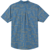 O'Neill Men's Oasis Eco Short Sleeve Modern Shirt in Copen Blue back