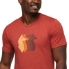 Cotopaxi Men's Llama Sequence Organic T Shirt in Magma front graphic