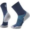 Smartwool Run Targeted Cushion Mid Crew in Deep Navy