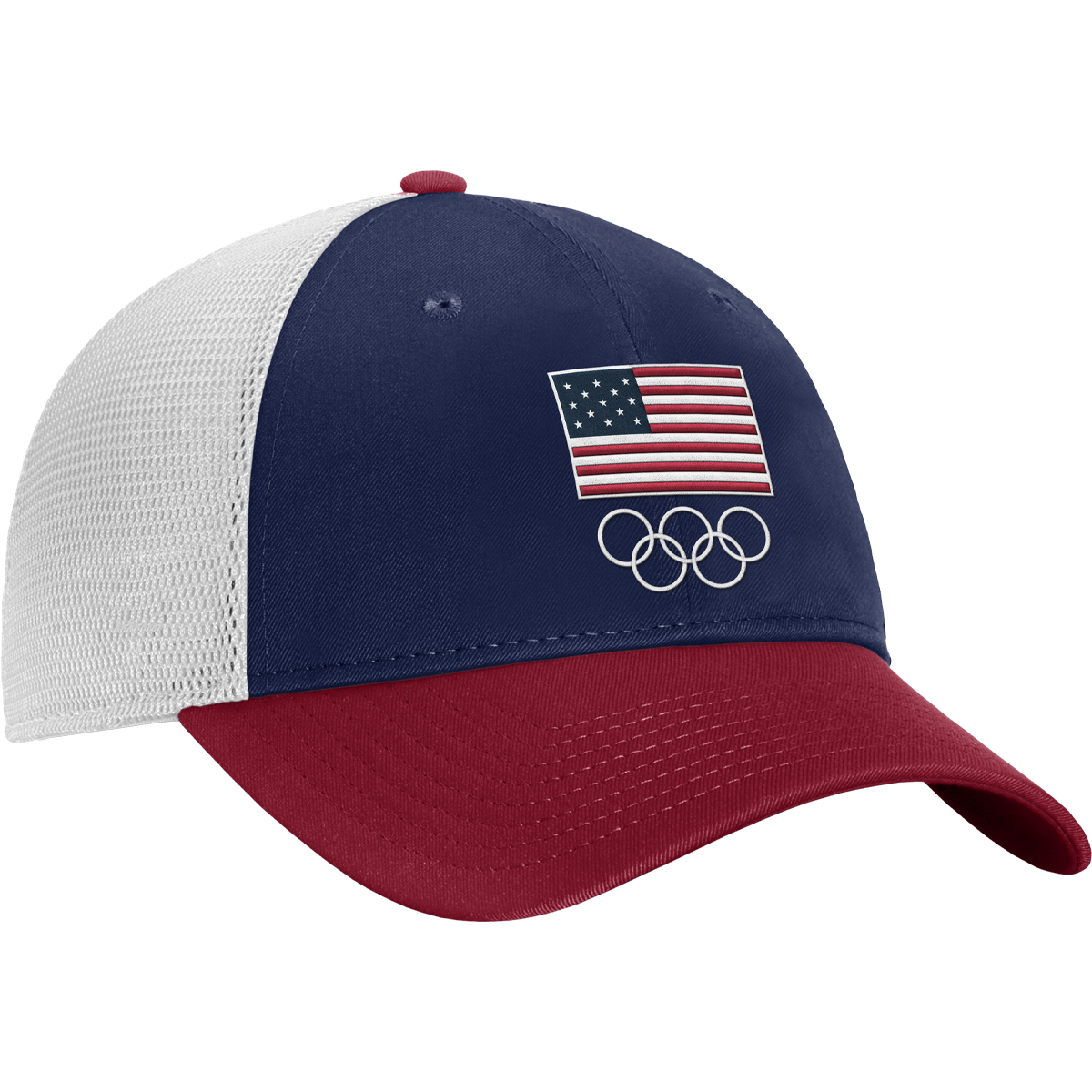 Team USA Red/White/Blue Structured Adjustable Mesh Olympics '24 alternate view