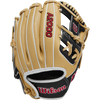 Wilson A2000 DP15SS INFIELD - 11.5" H-Web 2024 in BLONDE/BLACK/WHITE/RED