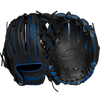 Wilson A700 PF Infield/Outfield 11.25" H-Web 2024 in Black Royal back and front