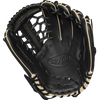 Wilson A700 Infield/Outfield 12" Single Post T-Web 2024 in Black/Blond palm