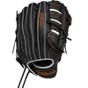 Wilson A700 Infield/Outfield 12.5" Single Post Web 2024 in Black/Silver/Orange back