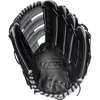 Wilson A500 AP - 12.5" Single Post Web 2023 in Black/Grey/Tropical Blue palm