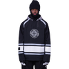 686 Men's Waterproof Slapshot Hoody in Black Colorblock