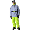 86 Men's Waterproof Anorak in PRIC-Purple Impression Colorblock front