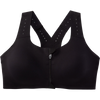 Brooks Women's Dare Zip Run Bra 2.0 in Black