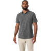 Vuori Men's Bridge Short Sleeve Button Down in RDW Root Drawn front