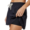 Vuori Women's Clementine Skirt in Black Built-In Shorts Liner