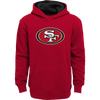 Outerstuff Youth 49ers Prime Hoodie in Gym Red
