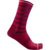 Castelli Unlimited 18 Sock in Dark Red/Bordeaux