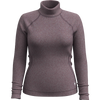 Smartwool Women's Thermal Merino Rib Turtleneck in Chalk Violet Heather
