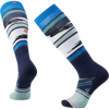 Smartwool Ski Full Cushion Midnight Pattern Over The Calf Socks in Deep Navy