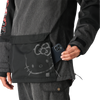 686 Women's Upton Insulated Anorak in HKBD-Hello Kitty Black Denim front pocket