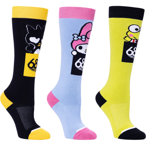 Women's Hello Kitty and Friends Sock (3-pack)