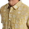 Roark Men's Journey Short Sleeve in Mosaic Sunbeam collar and buttons