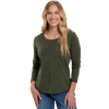Kuhl Women's Arabella Scoop Long Sleeve in Dark Moss