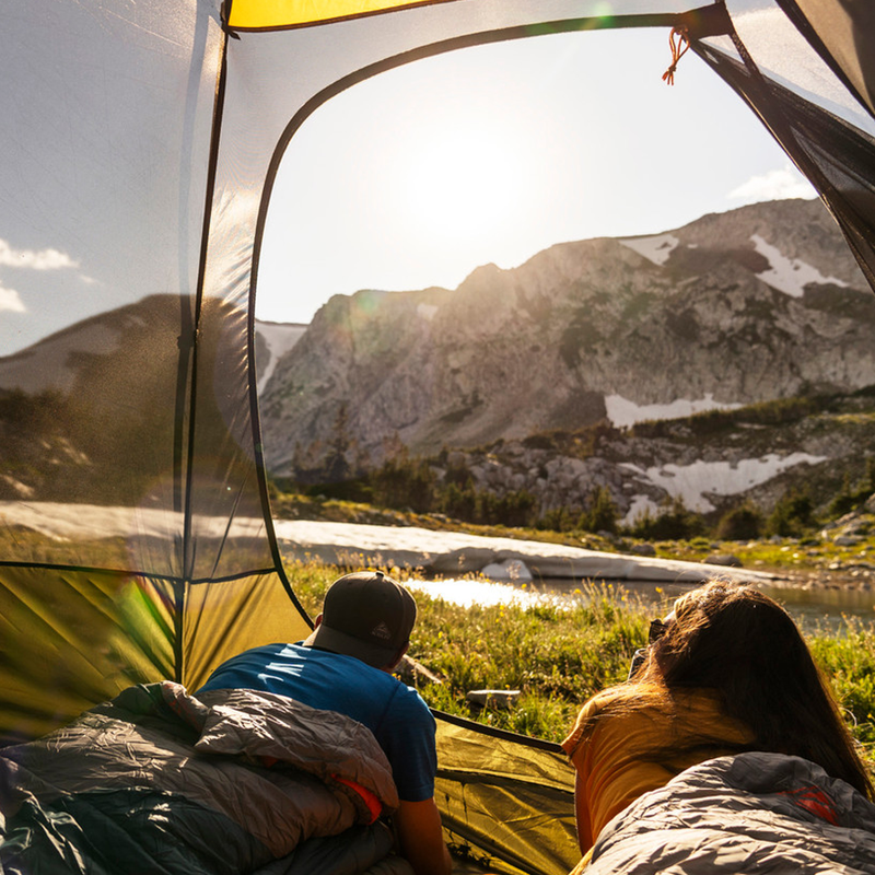 Cosmic Synthetic 40, Kelty Cosmic Synthetic 40 at camp