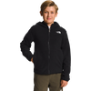 The North Face Youth Glacier Full Zip Hooded Jacket - Teen in TNF Black