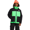 The North Face Youth Freedom Triclimate in Chlorophyll Green/TNF Black