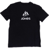 Jones Snowboards Truckee Organic Cotton Tee in Stealth Black