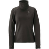 Jones Snowboards Women's Flagship Recycled Grid Fleece Pullover in Stealth Black