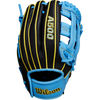 Wilson A500 All Positions 10.5" Dual Post Web 2025 in Black Cool Blue Optic Yellow