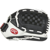 Rawlings Shut Out Fastpitch Infield - 11.5" Basket Web in Black/White thumb profile