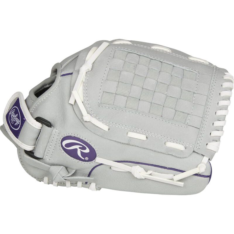 Youth Sure Catch Fast Pitch Outfield - 12.5" Basket Web, Rawlings Youth Sure Catch Fast Pitch Outfield - 12.5" Basket Web right profile