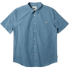 Quiksilver Men's Shoreline Classic Short Sleeve in Blue Shadow front