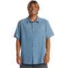 Quiksilver Men's Shoreline Classic Short Sleeve in Blue Shadow