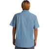 Quiksilver Men's Shoreline Classic Short Sleeve in Blue Shadow back