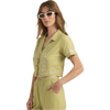 Roark Women's Camp Shirt in Pear front left