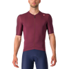 Castelli Men's Espresso Jersey in Deep Bordeaux/Silver Moon