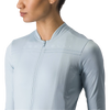 Castelli Women's Anima 4 Long Sleeve Jersey in Winter Sky front zipper