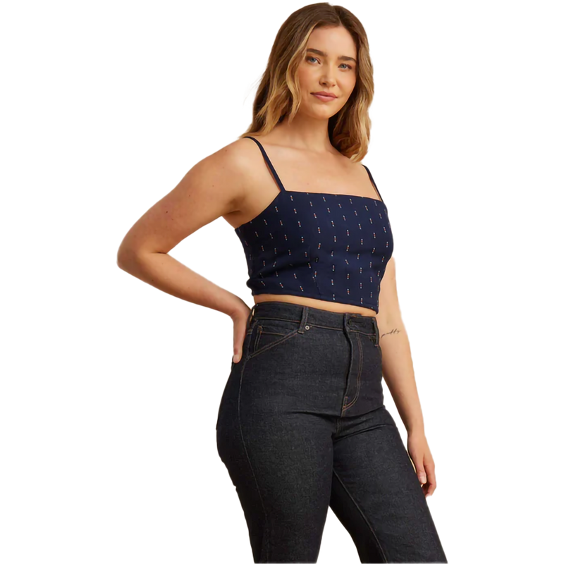Women's Pic Cami, Roark Women's Pic Cami in Dark Navy front