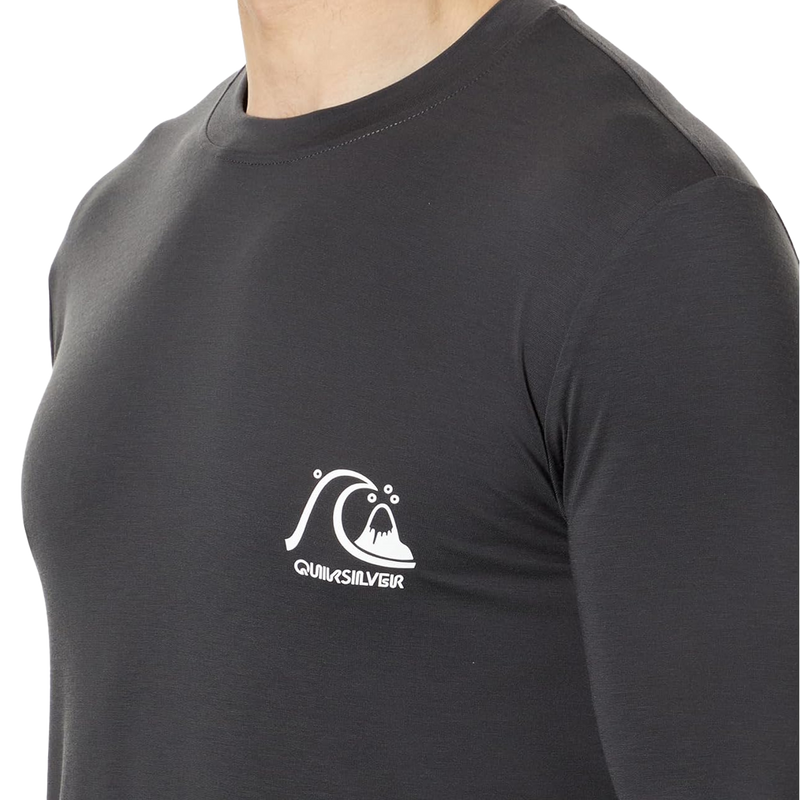 Men's DNA Surf Tee Long Sleeve, Quiksilver Men's DNA Surf Tee Long Sleeve chest logo