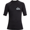 Quiksilver Youth Everyday UPF50 Short Sleeve Rashguard in Black