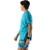 Rabbit Men's UPF Tee SS in 405 Algiers Blue left