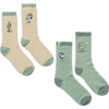 Parks Project Peanuts X Parks Project Cozy 2-Pack Socks in Hushed Green/Natural
