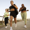adidas Women's Fastimpact Luxe Run High-Support Bra on runners