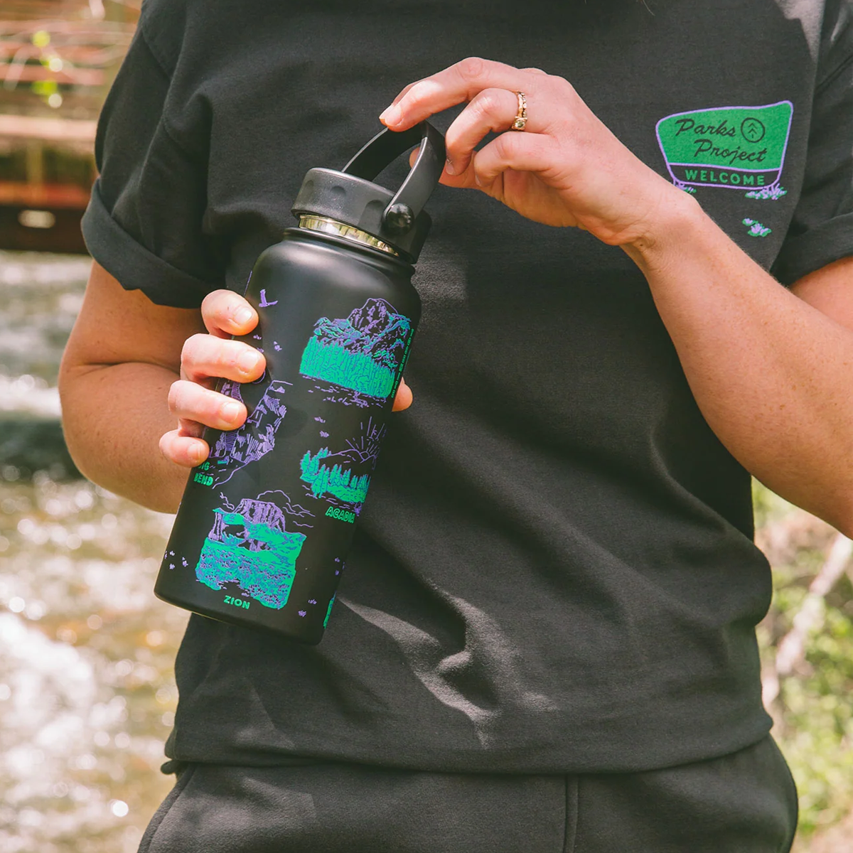 National Park Welcome 32oz Insulated Water Bottle alternate view