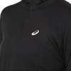 Asics Women's Silver Long Sleeve 1/2 Zip logo