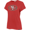 47 Brand Women's 49er Premier Frankie Tee in Racer Red